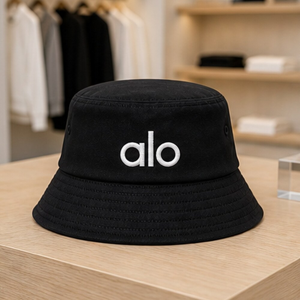 ALO Yoga Black Golf Bucket Hat Activewear